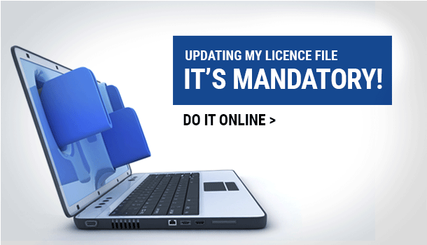 Updating my licence file it’s mandatory!  Do it online.